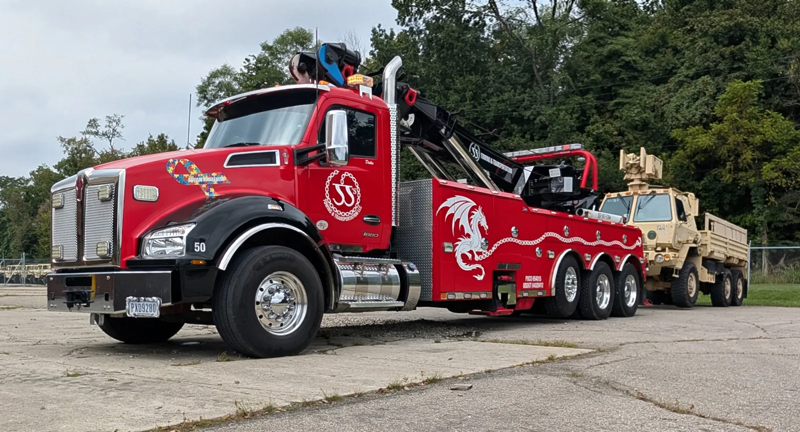 JJ’s towing and recovery equipment