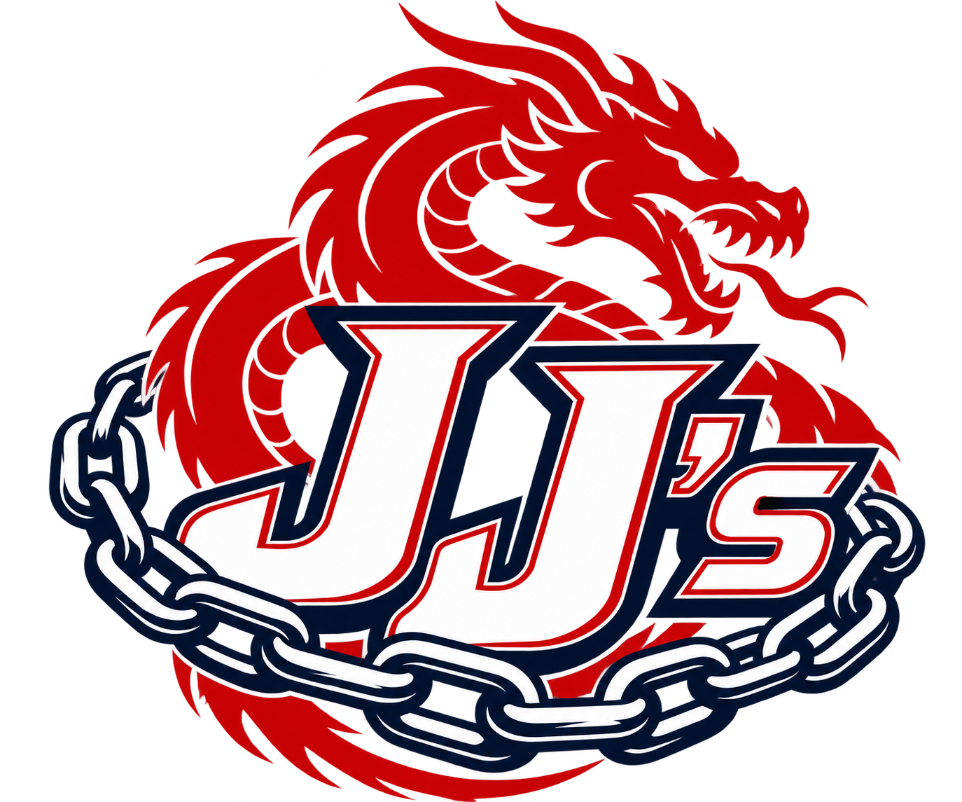 JJ’s dragon and chain logo